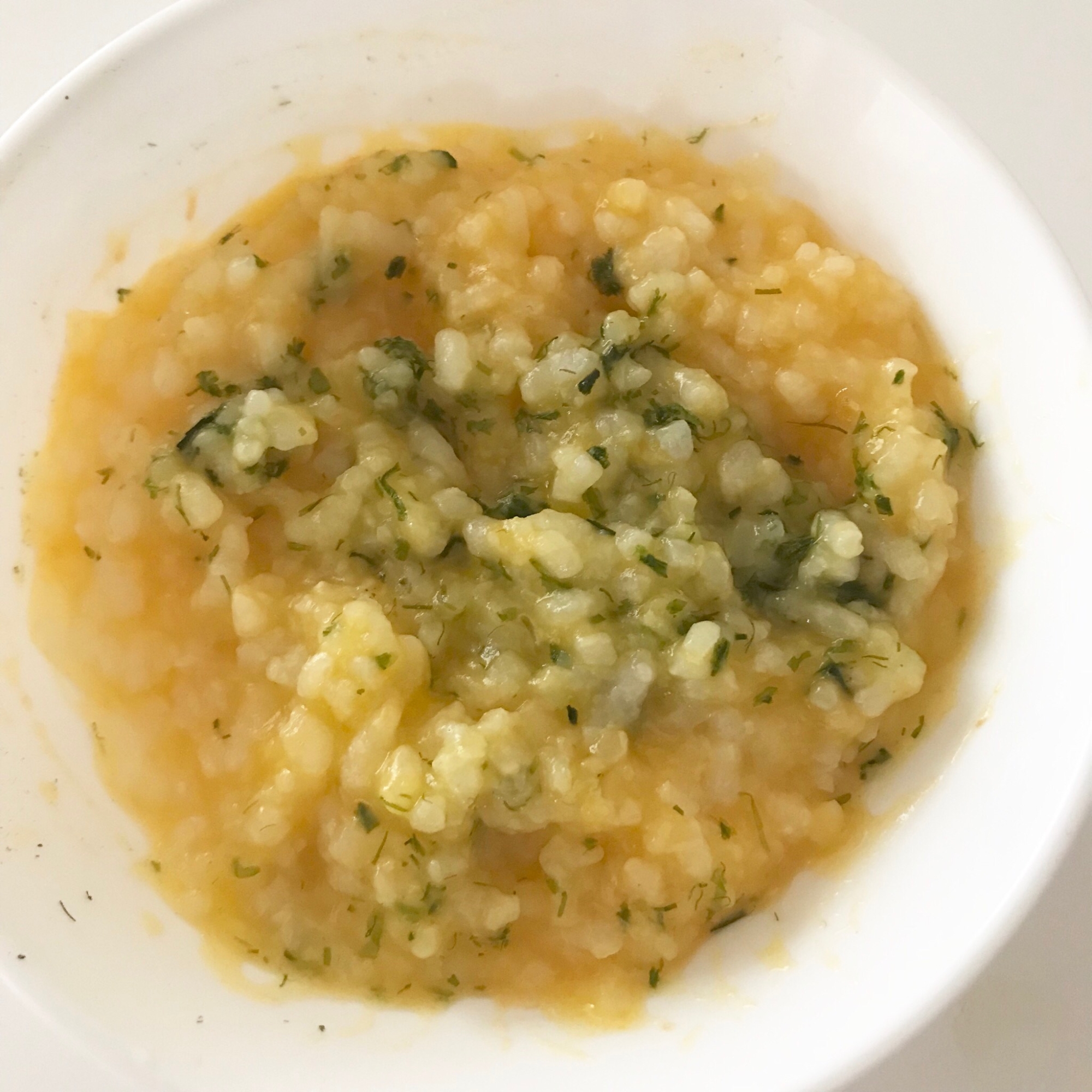 離乳食 かぼちゃ人参リゾット レシピ 作り方 By みさちゃん 楽天レシピ