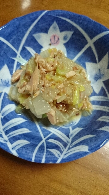 白菜とツナの和え物