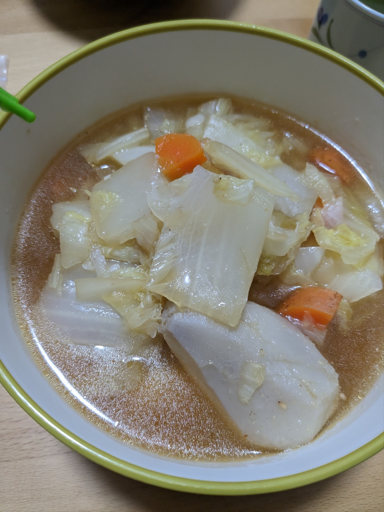冬野菜たっぷり味噌素麺