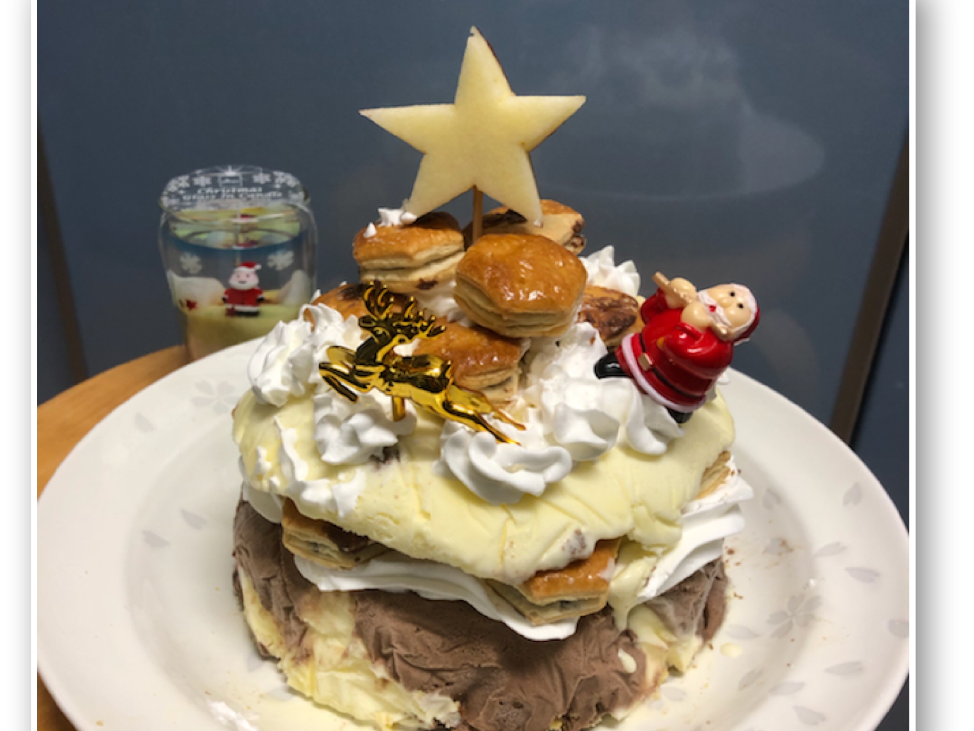 超簡単！クリスマスツリー☆アイスケーキ