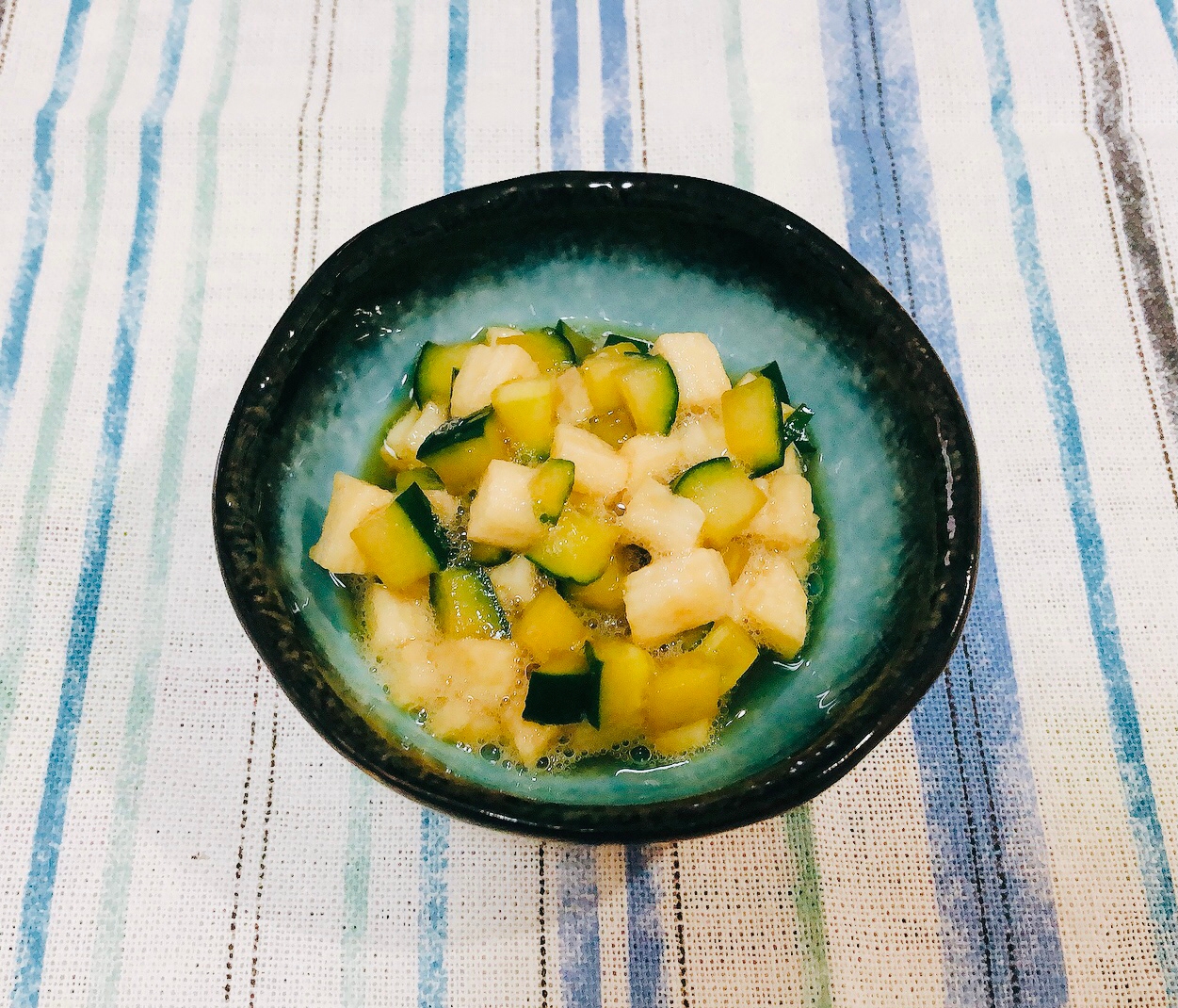簡単♪美味しい♪キュウリと山芋の「だし」風