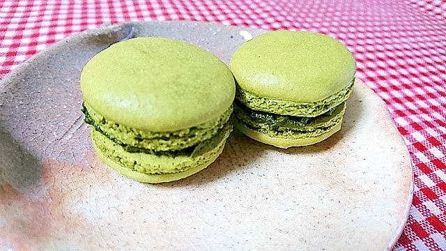 ほろニガ 抹茶のマカロン レシピ 作り方 By Orisepon 楽天レシピ