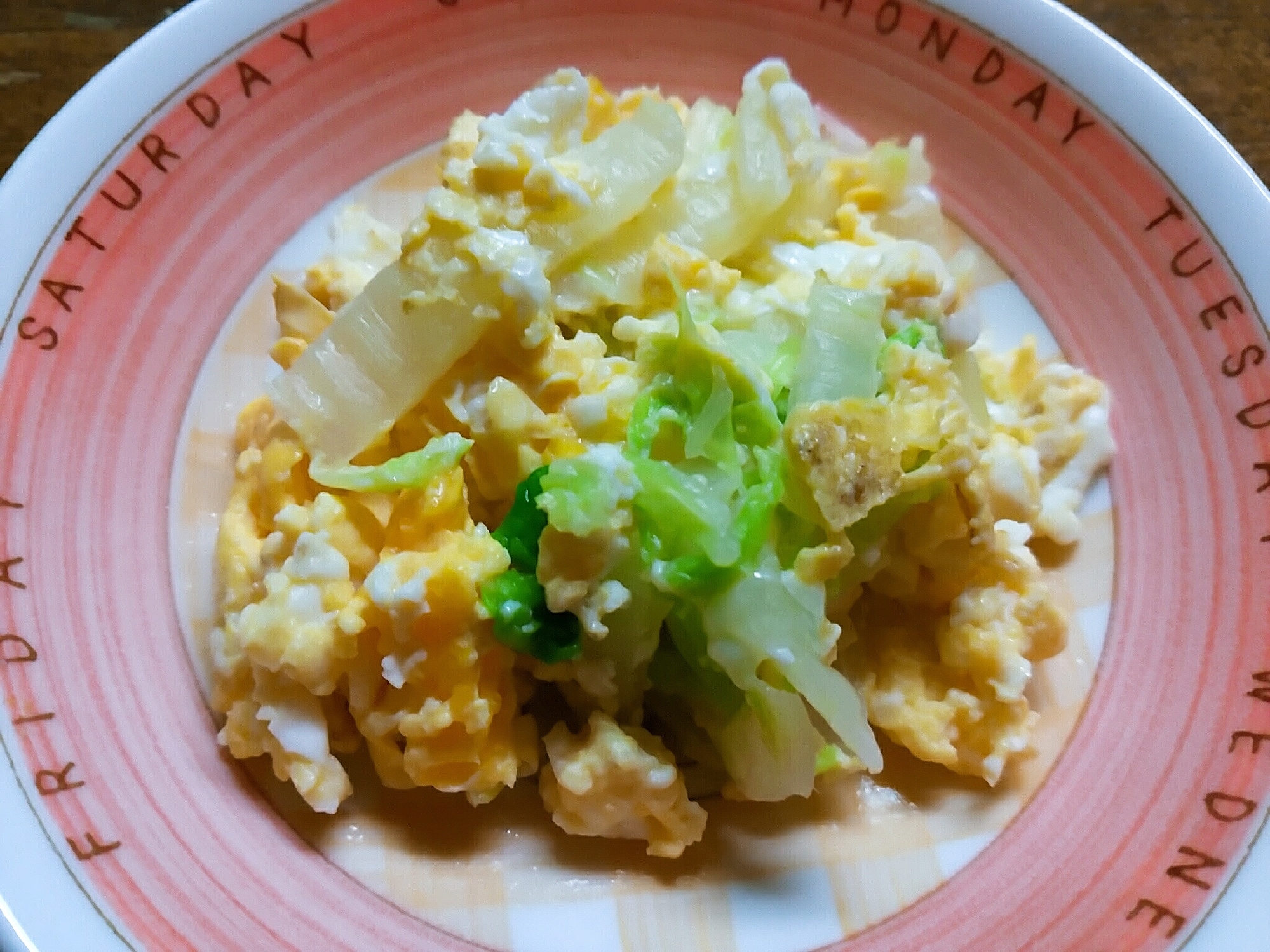 白菜と卵のマヨネーズ炒め