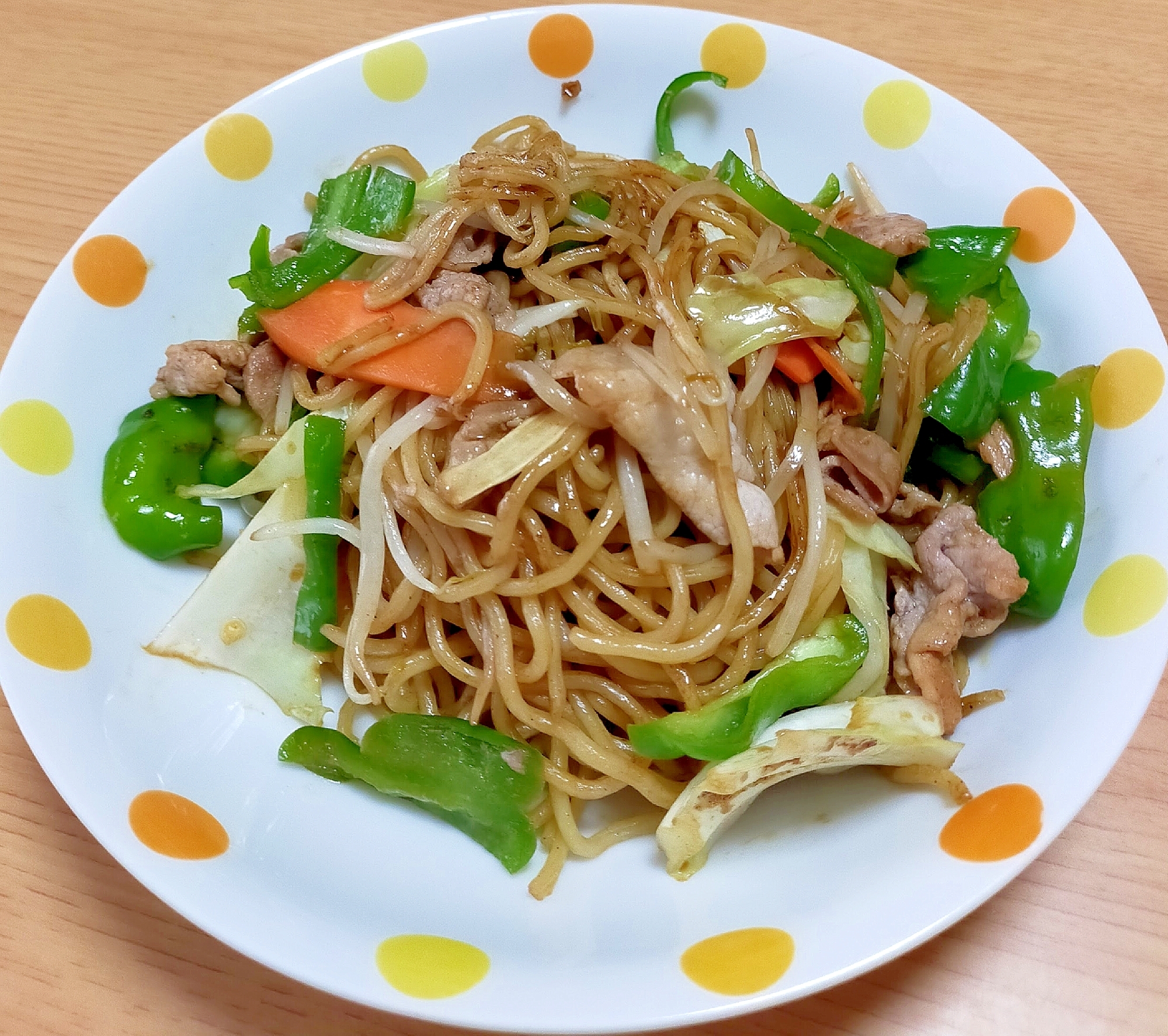 ピーマンたっぷり♪焼きそば