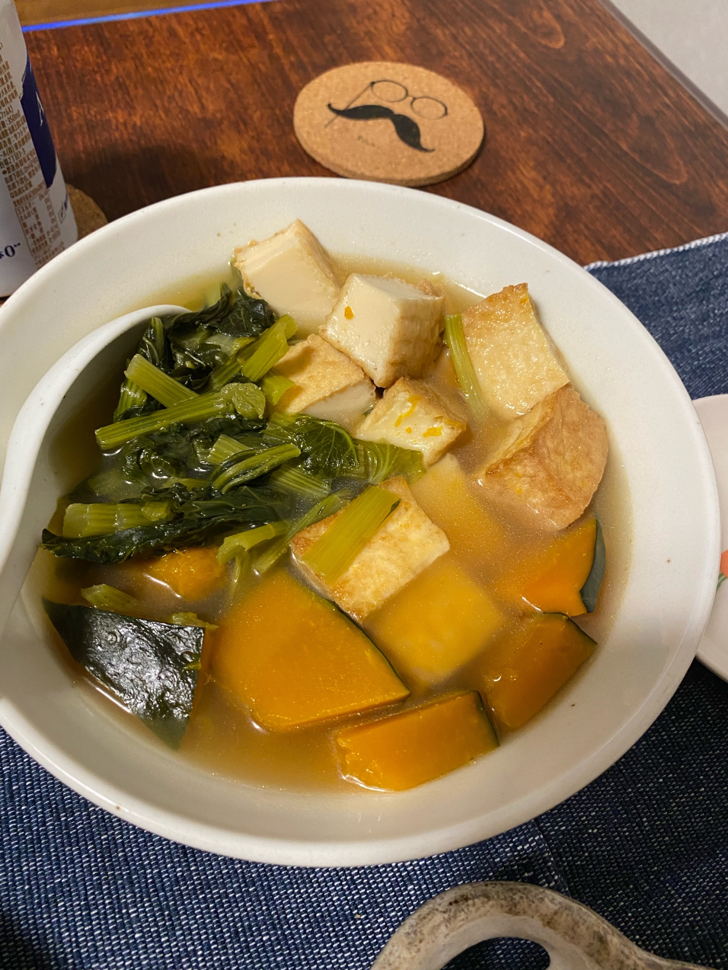 簡単！小松菜とかぼちゃの煮物