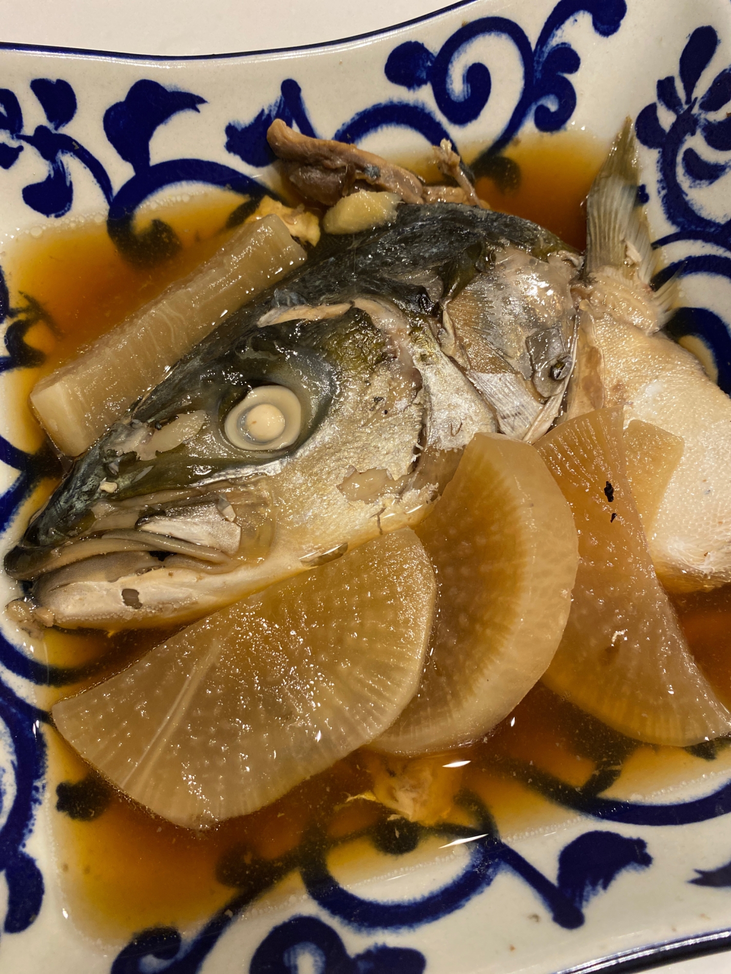 圧力鍋でつばすと大根の煮物