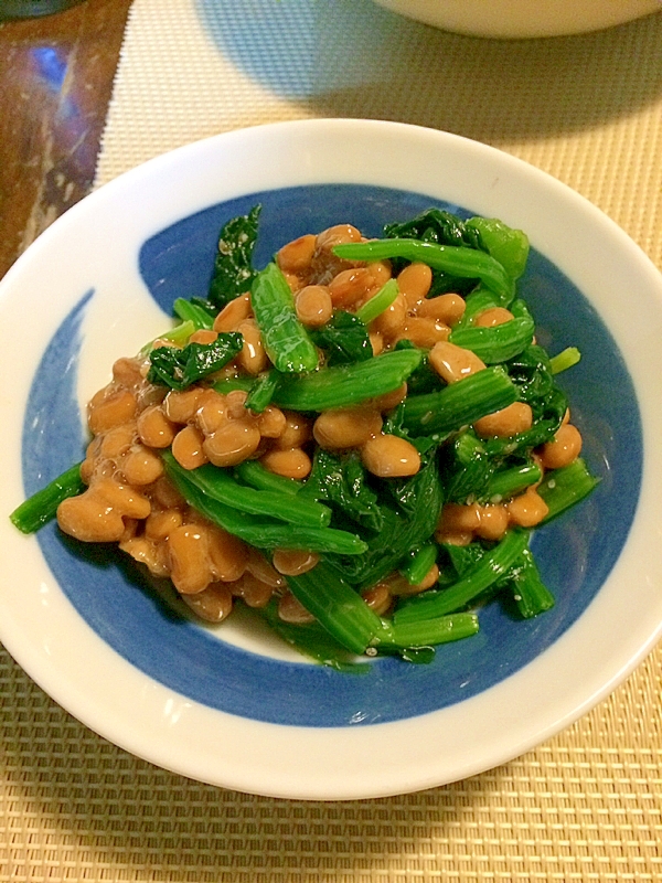 ほうれん草と納豆のお浸し