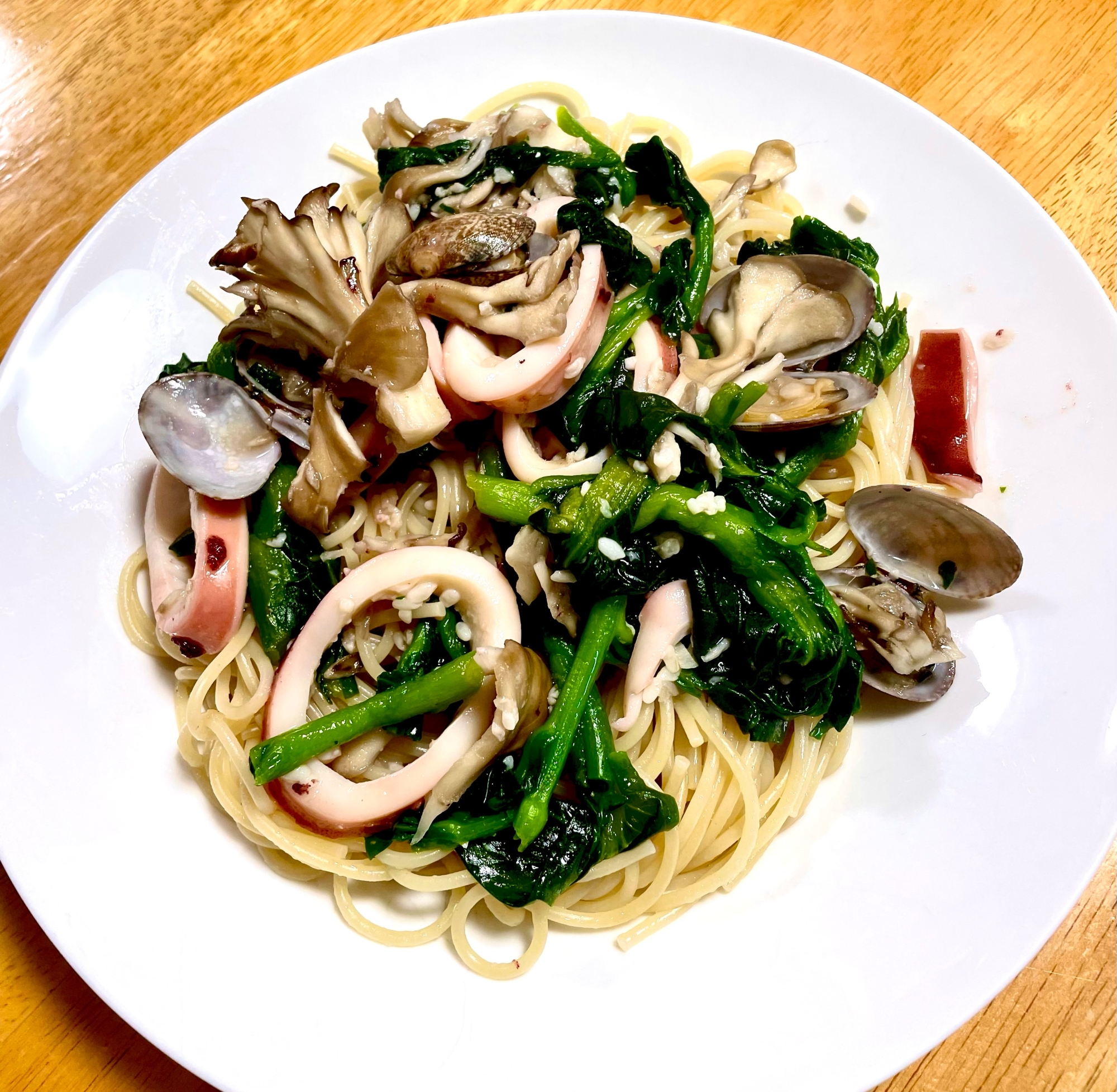 菜の花とアサリの春養生デトックスパスタ