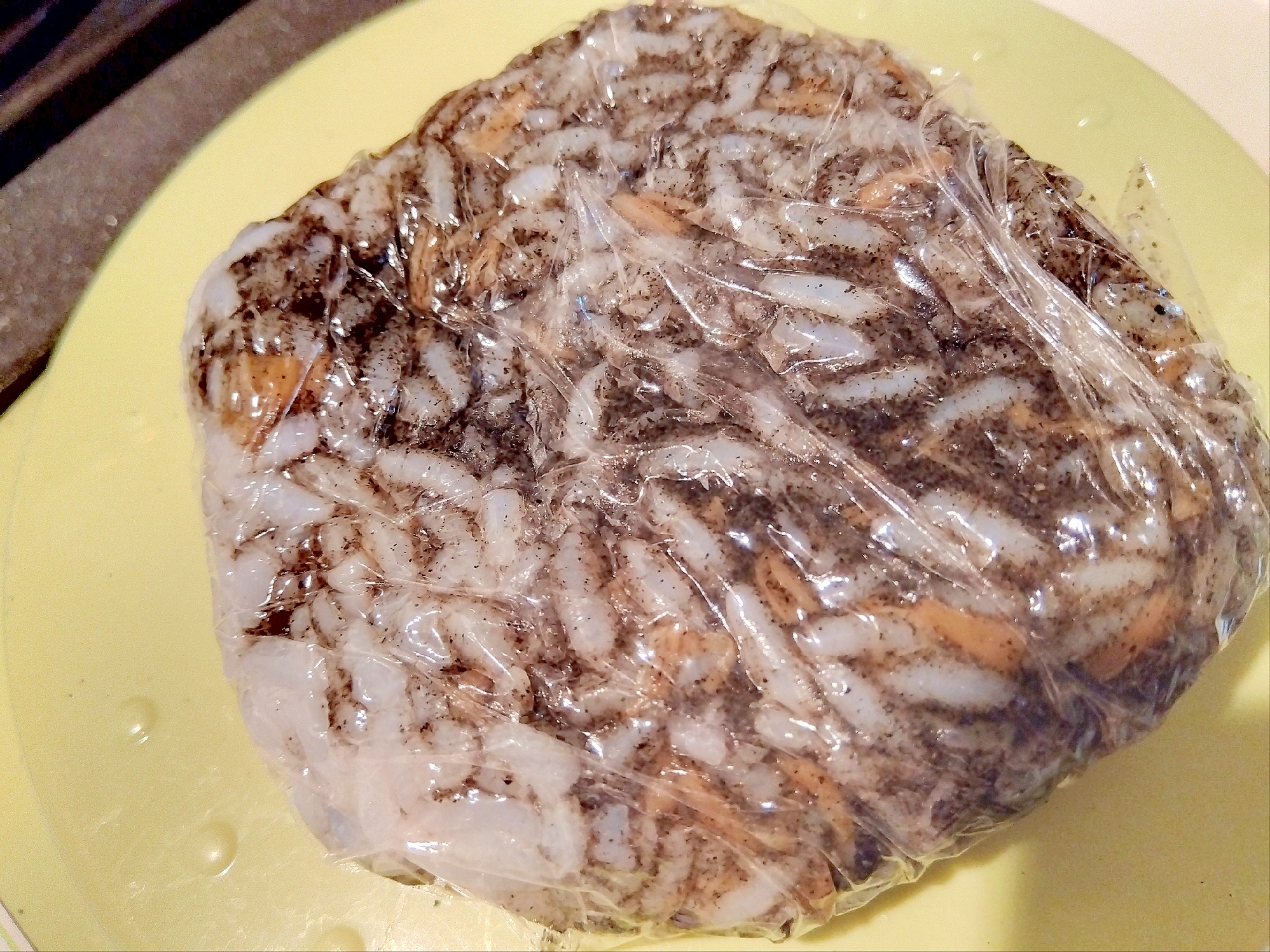 黒ごま&なめ茸おにぎり