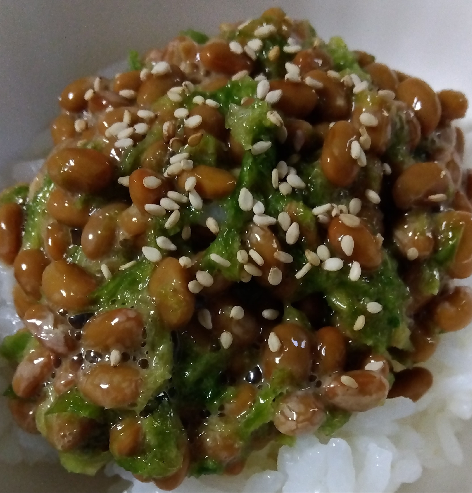 アーサの白ごま納豆