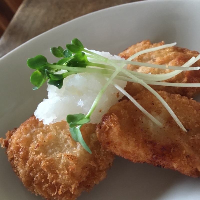 チキンカツのおろしポン酢！