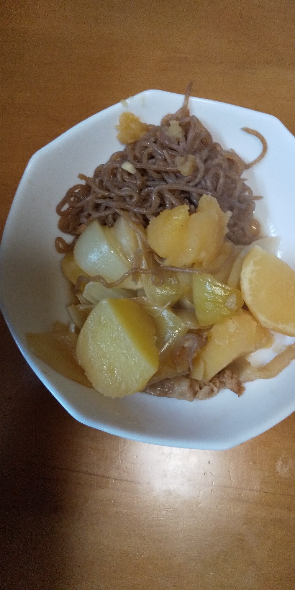 冷凍牛丼で肉じゃが