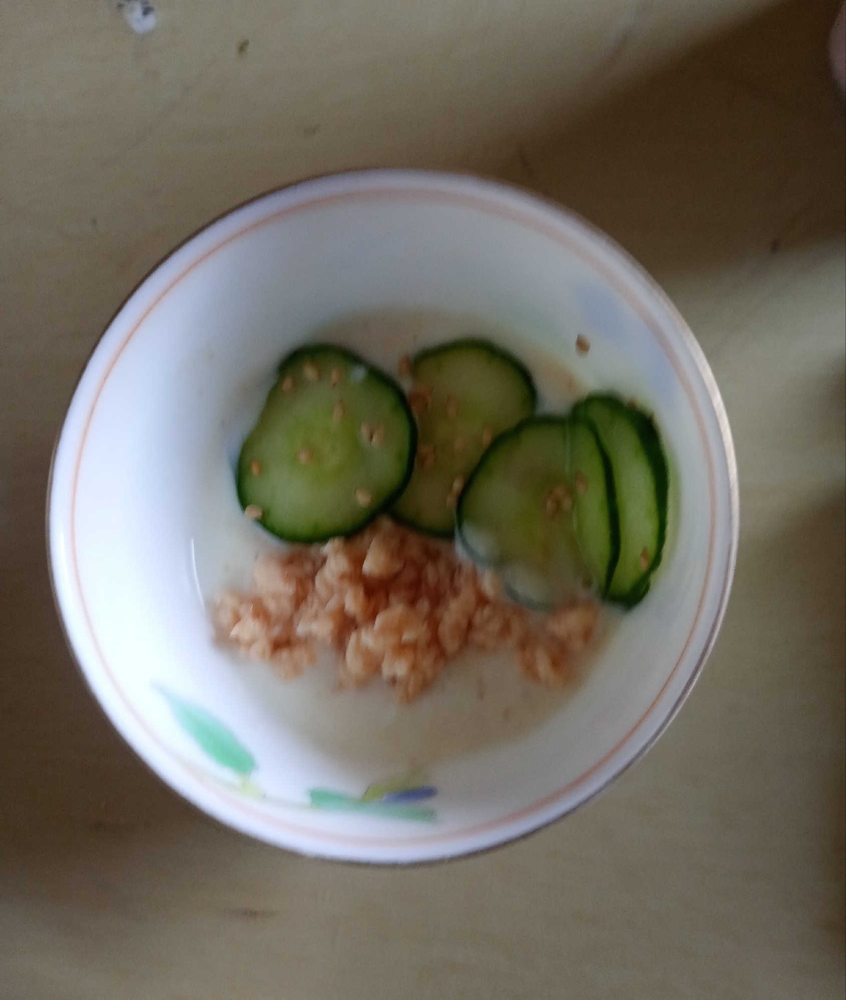 ☆きゅうりの胡麻和え鮭フレークヨーグルト☆