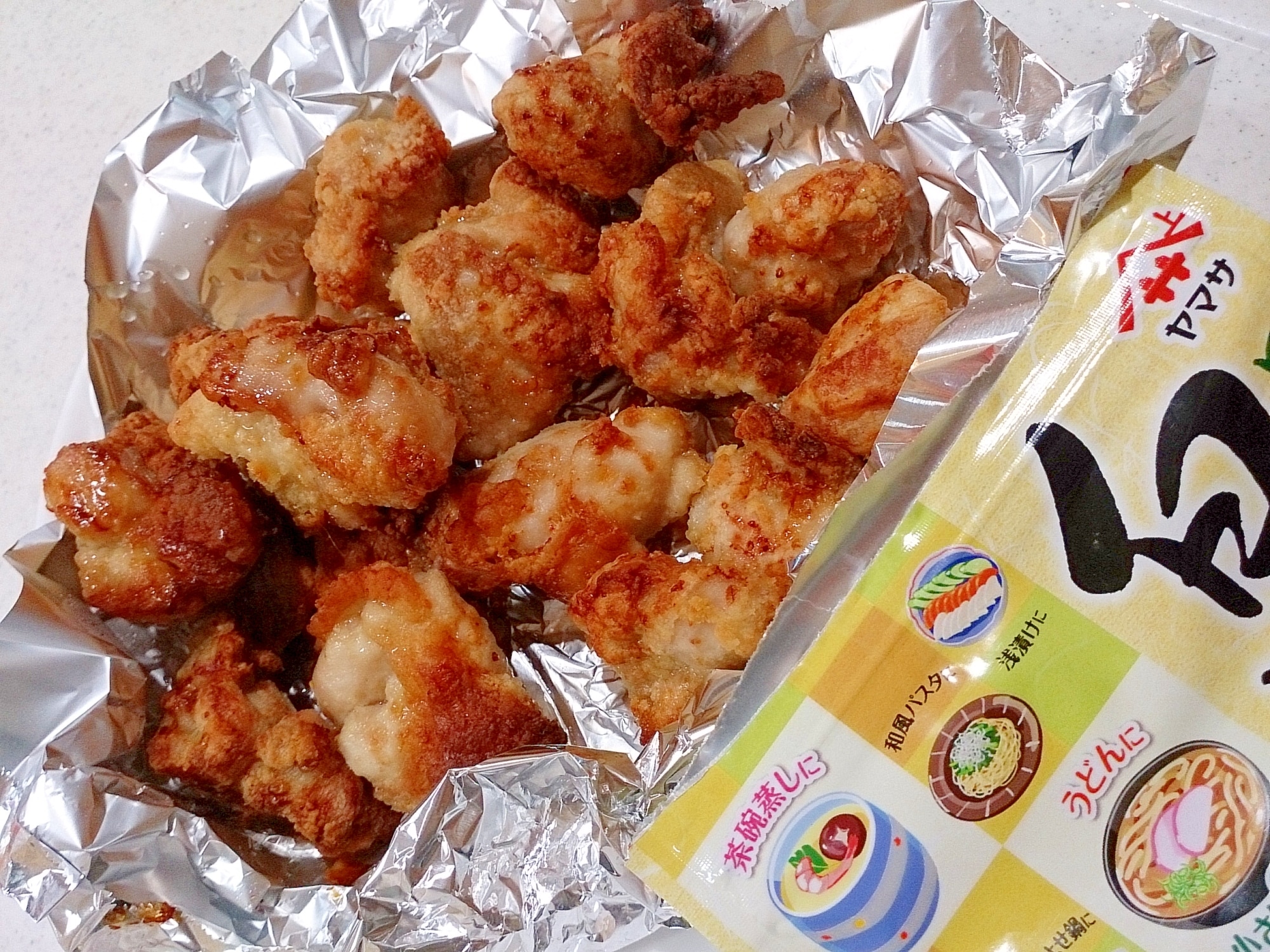 白だしで上品な味の和風唐揚げ（ノンフライヤー） レシピ・作り方 by