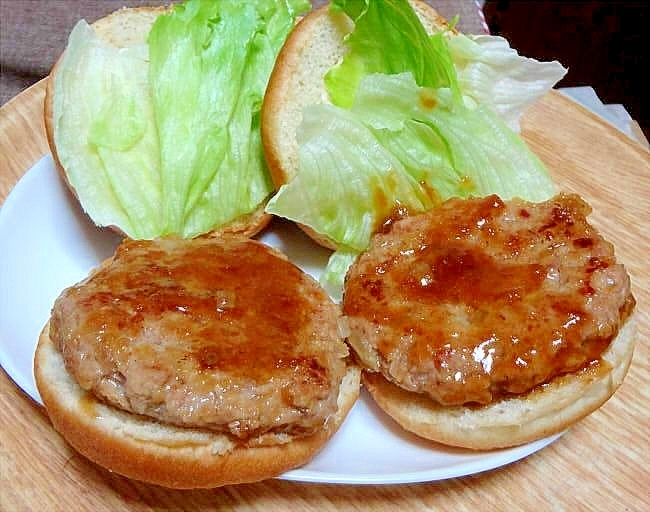 お家で気楽に照焼バーガー