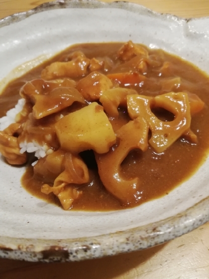 れんこん入り和風チキンカレー