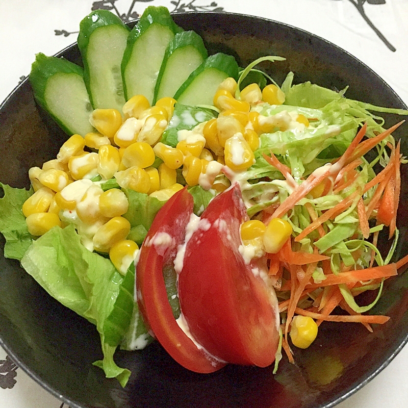 マヨチリ 6種類 野菜サラダ ♪