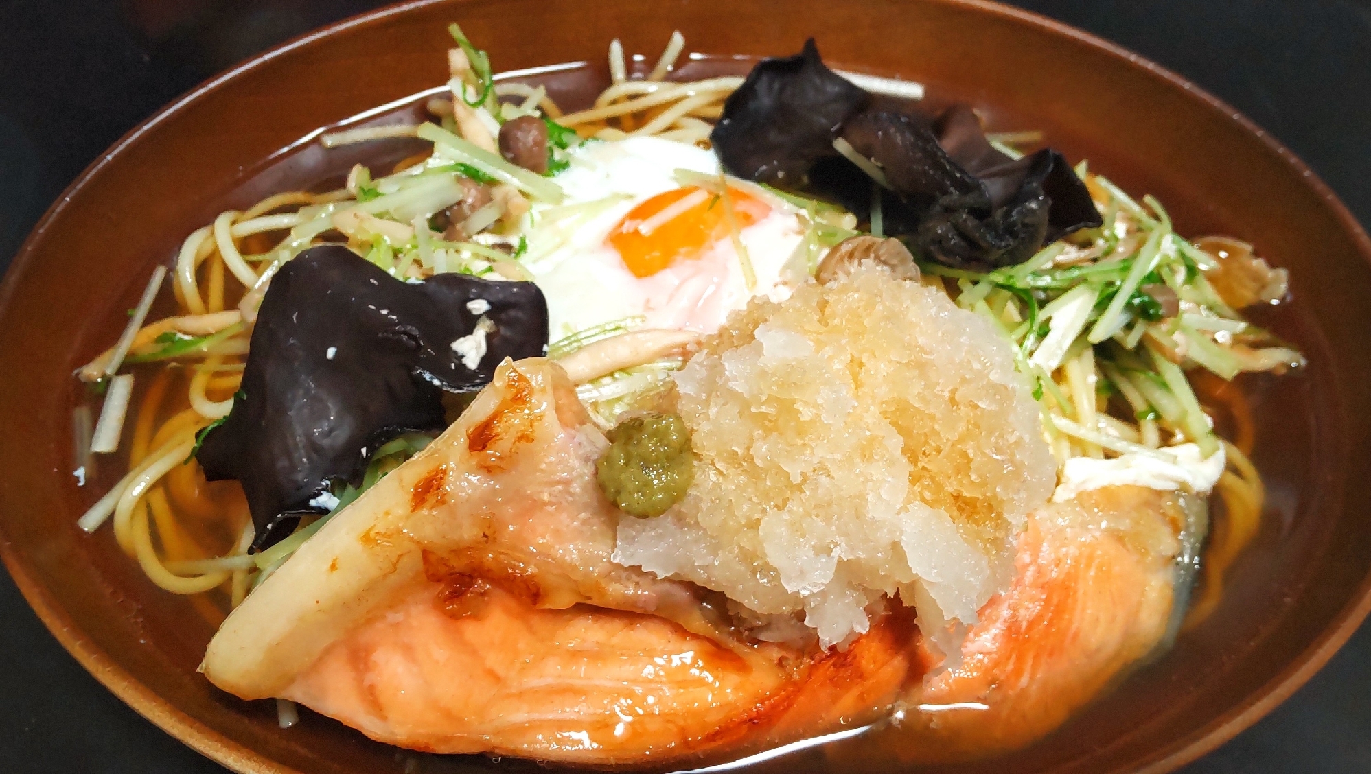 鮭の和風スープ