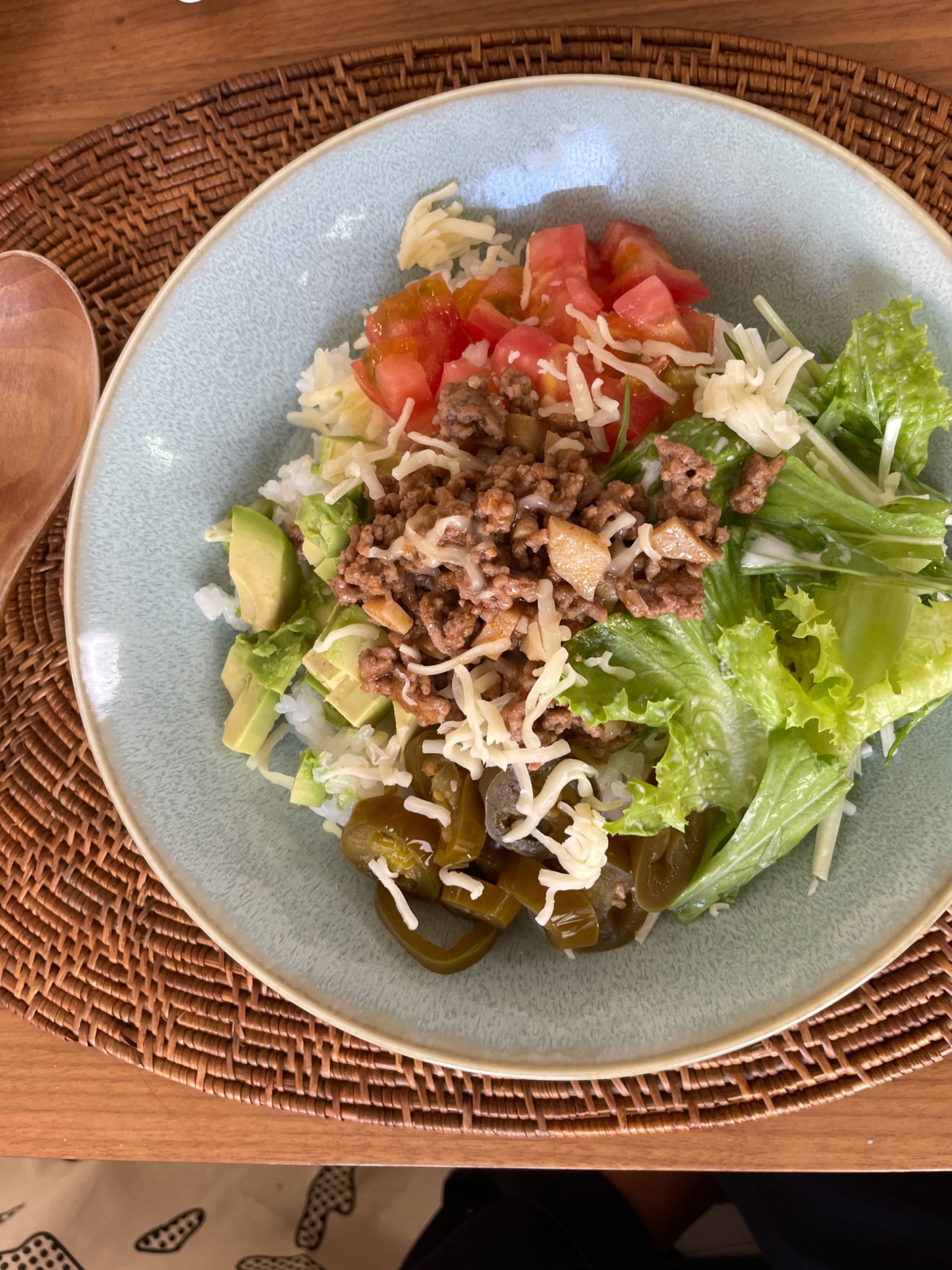 タコスミックスを使ったタコライス お肉少なめ！ レシピ・作り方 by
