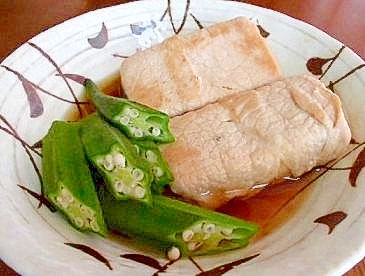 豚肉巻き高野豆腐の煮物
