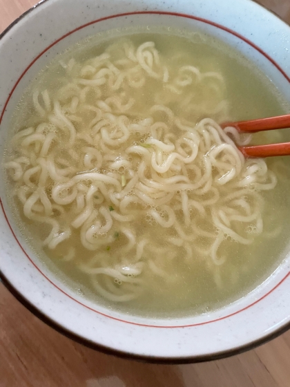 柚子胡椒で塩ラーメン