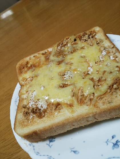 きな粉＆チーズでトースト！！　朝食や軽食に！