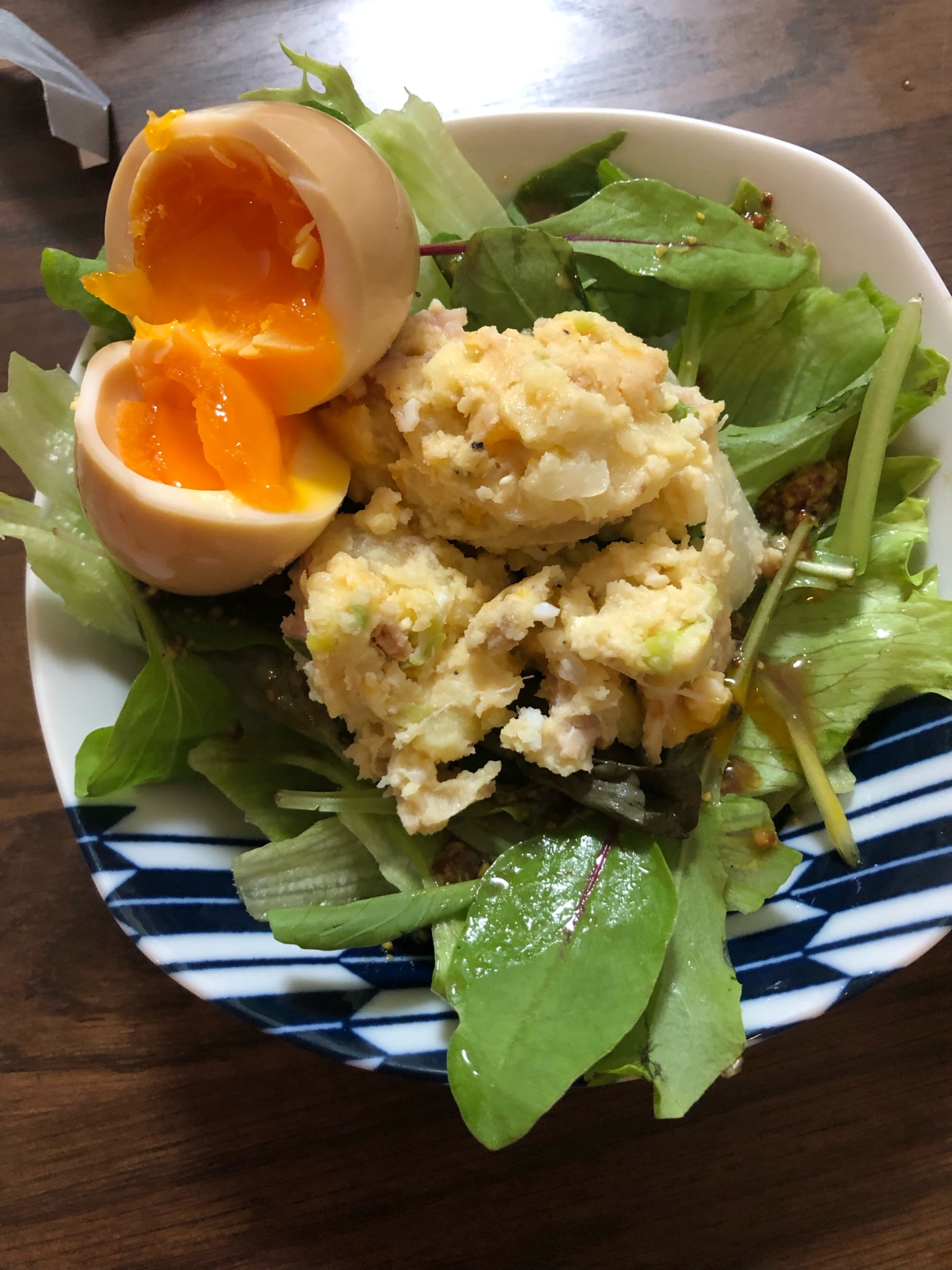 味玉と最強ポテトサラダ