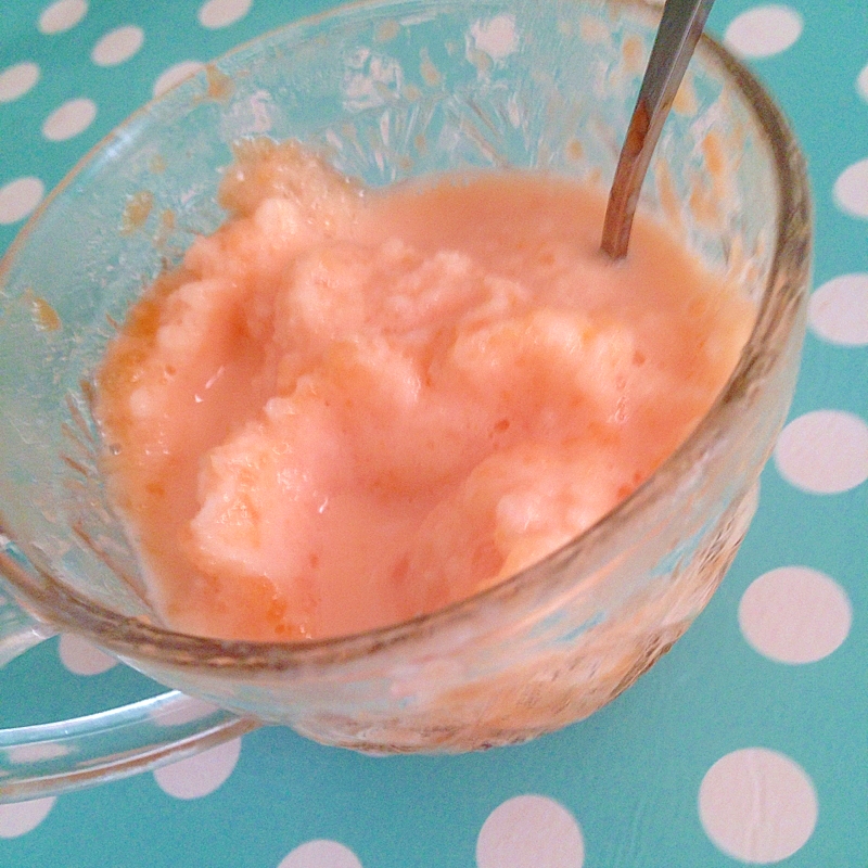 練乳とメロンのシャーベット♡