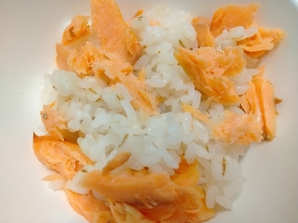 ➿香ばしい焼き鮭の混ぜご飯➿