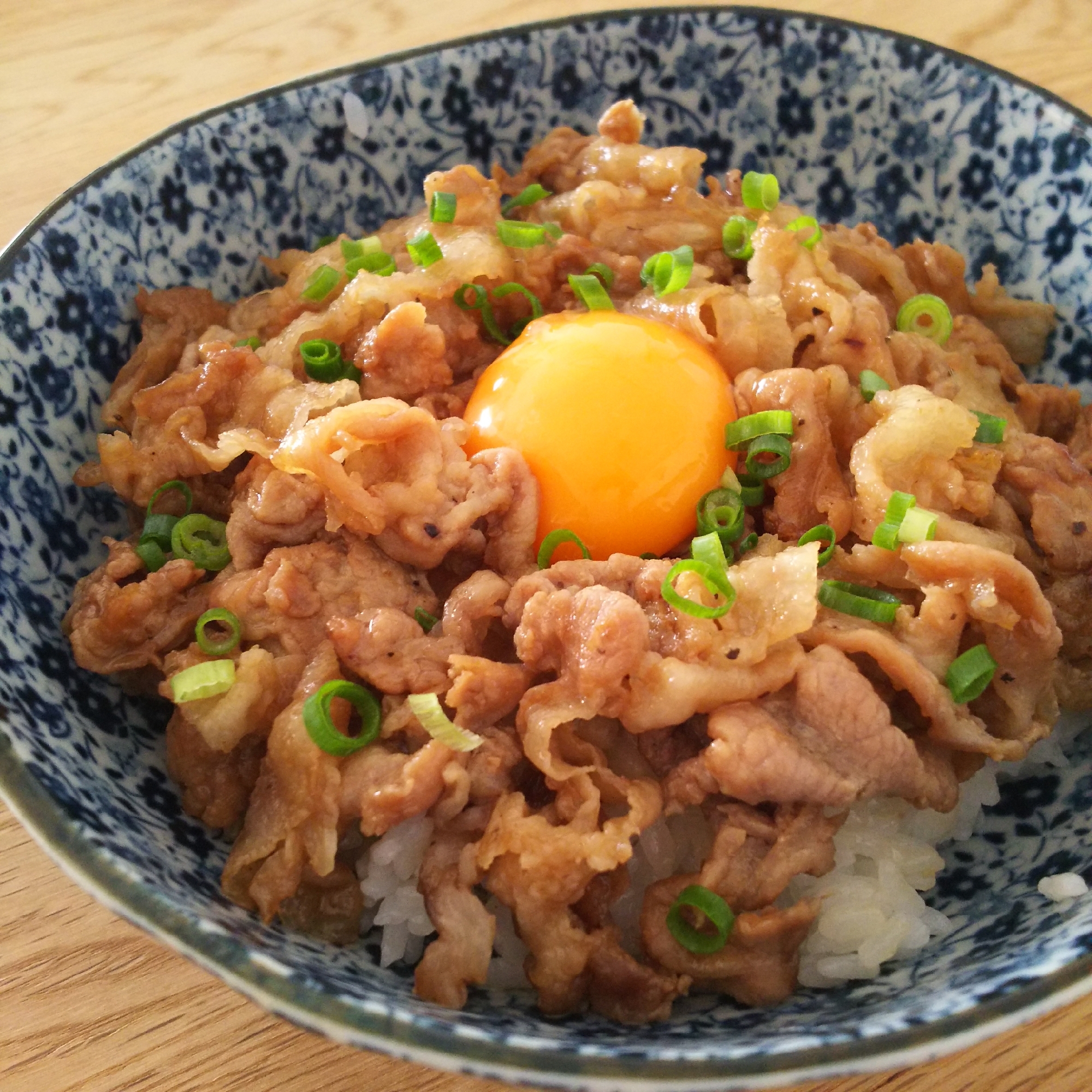 10分で夕飯完成☆月見豚丼☆