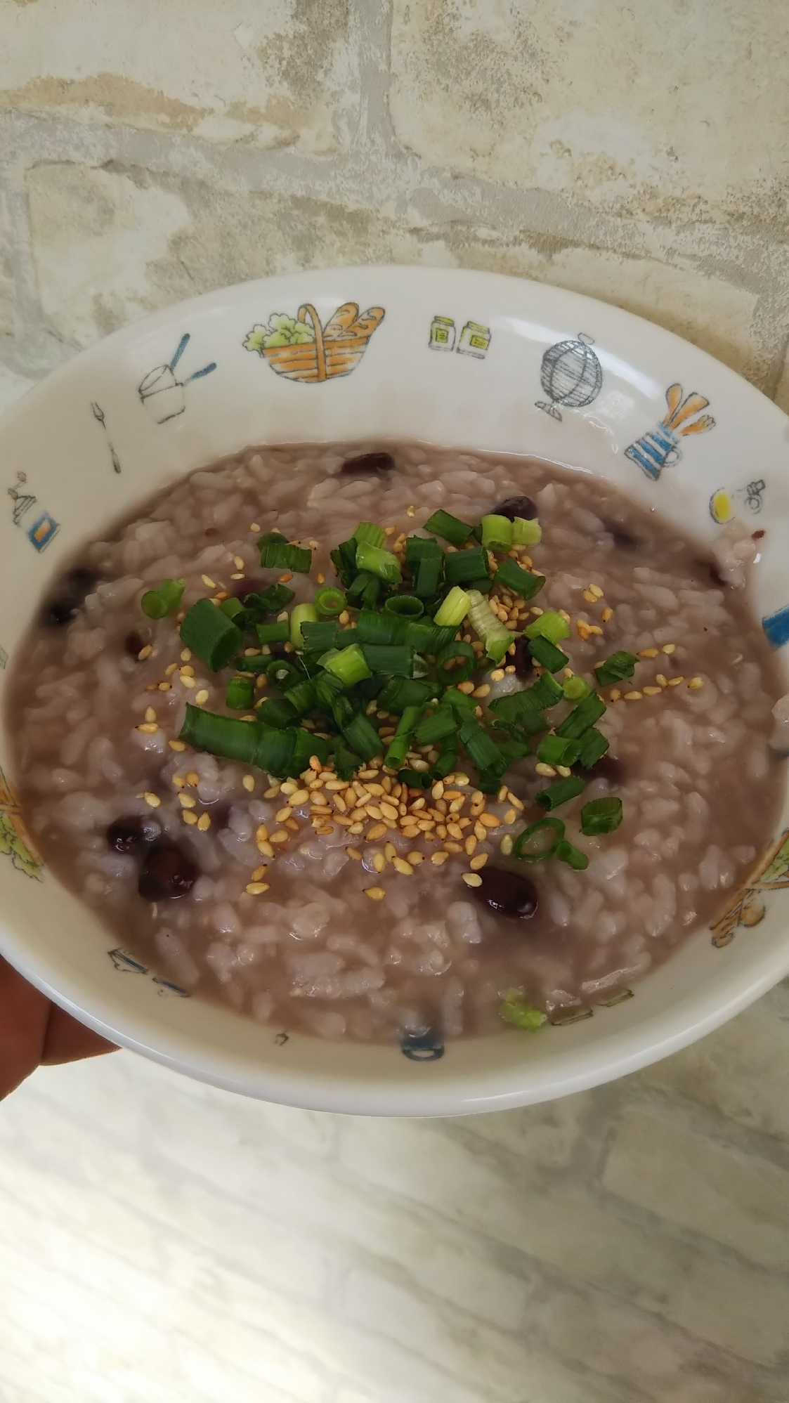 ど簡単、冷凍ご飯の小豆粥