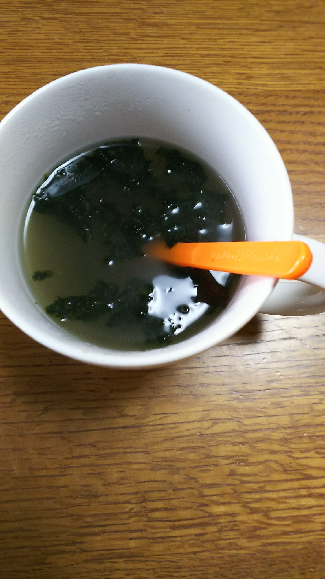 わかめ&海苔のダシダ生姜スープ