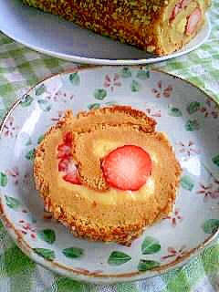 いちご入りカスタードロールケーキ レシピ 作り方 By Rakutennn001 楽天レシピ いちご入りカスタードロールケーキ レシピ 作り方 By Rakutennn001 楽天レシピ