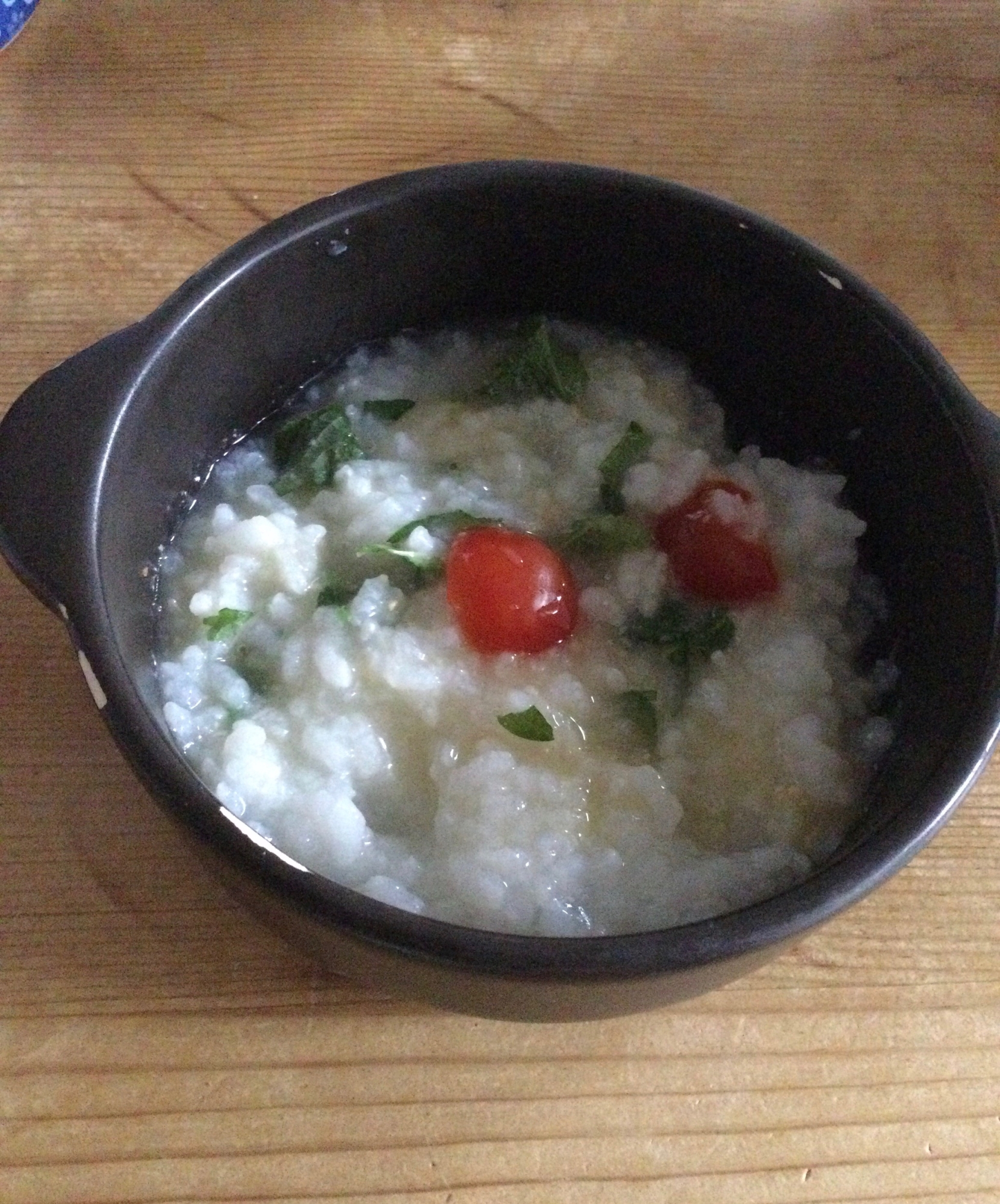 大葉ミニトマト入りおじや♪