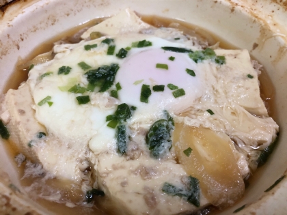 しょうが入れてあったまる！　肉豆腐スープ