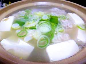 寒い夜には最高！白子湯豆腐