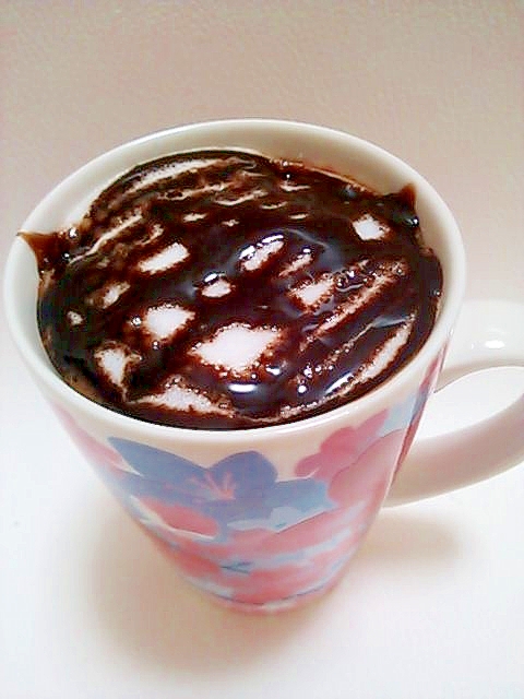 ホッと一息(＾＾)　チョコレートラテ　♪♪カフェ風