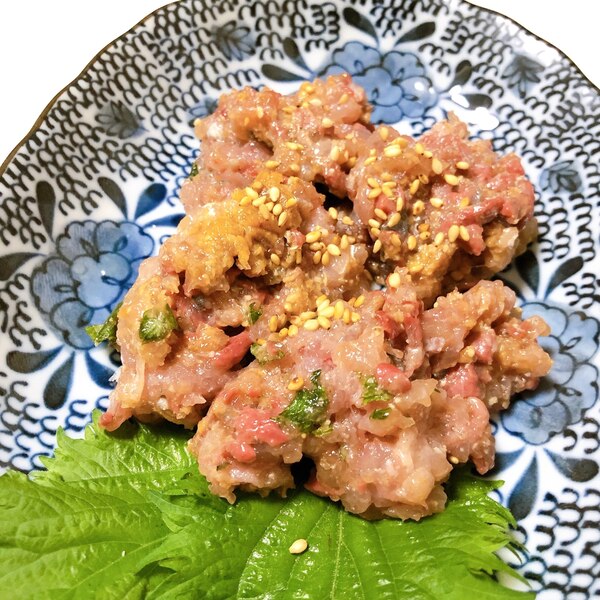 イナダ1匹調理 イナダのたたき なめろう レシピ 作り方 By M H 楽天レシピ イナダ1匹調理 イナダのたたき なめろう レシピ 作り方 By M H 楽天レシピ