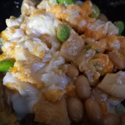 豆活しましょ☘ヘルシーお豆スクランブルエッグꕤ୭*