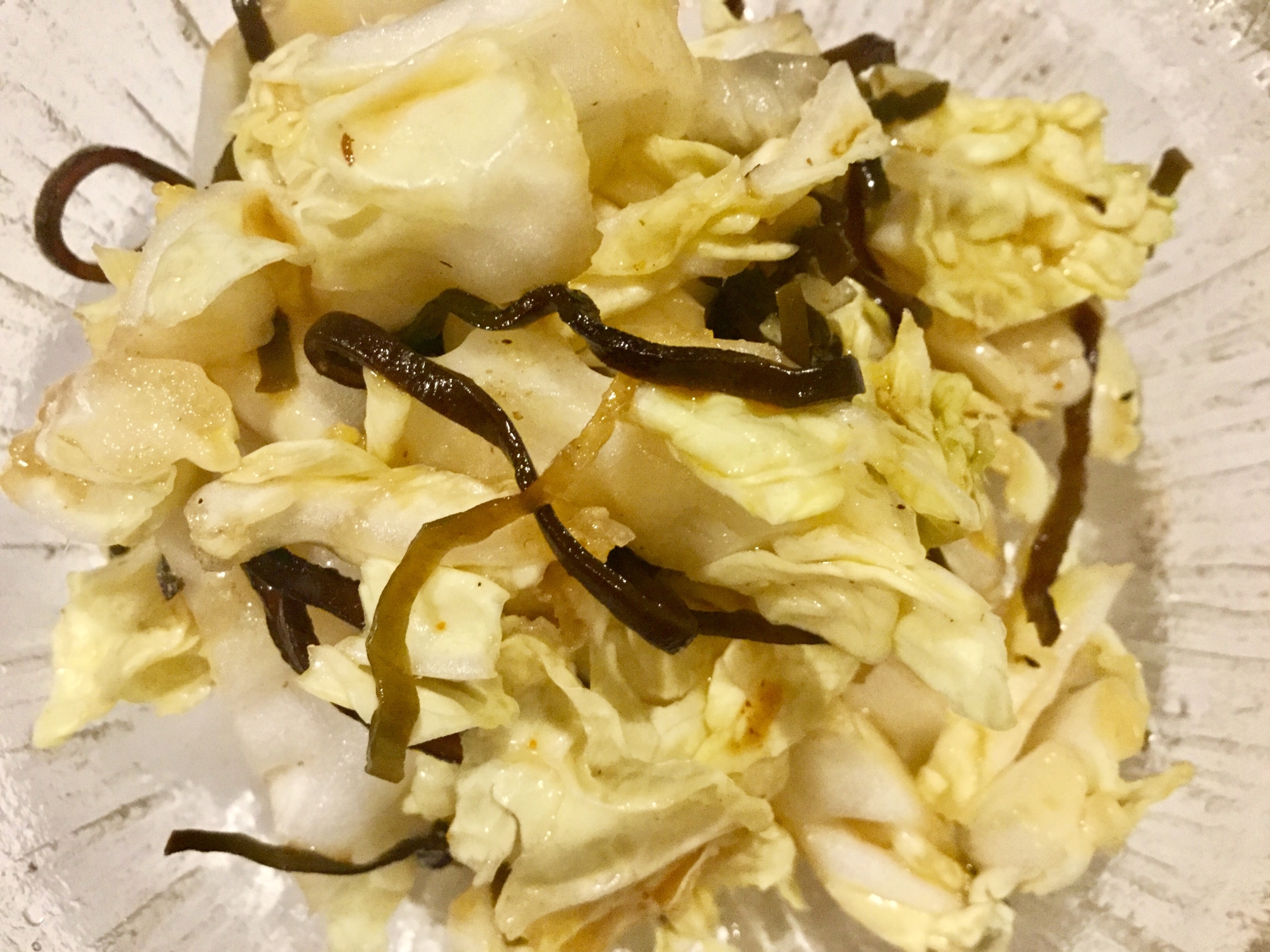 白菜の塩昆布和え