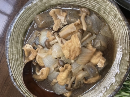 高野豆腐と油揚げの含め煮