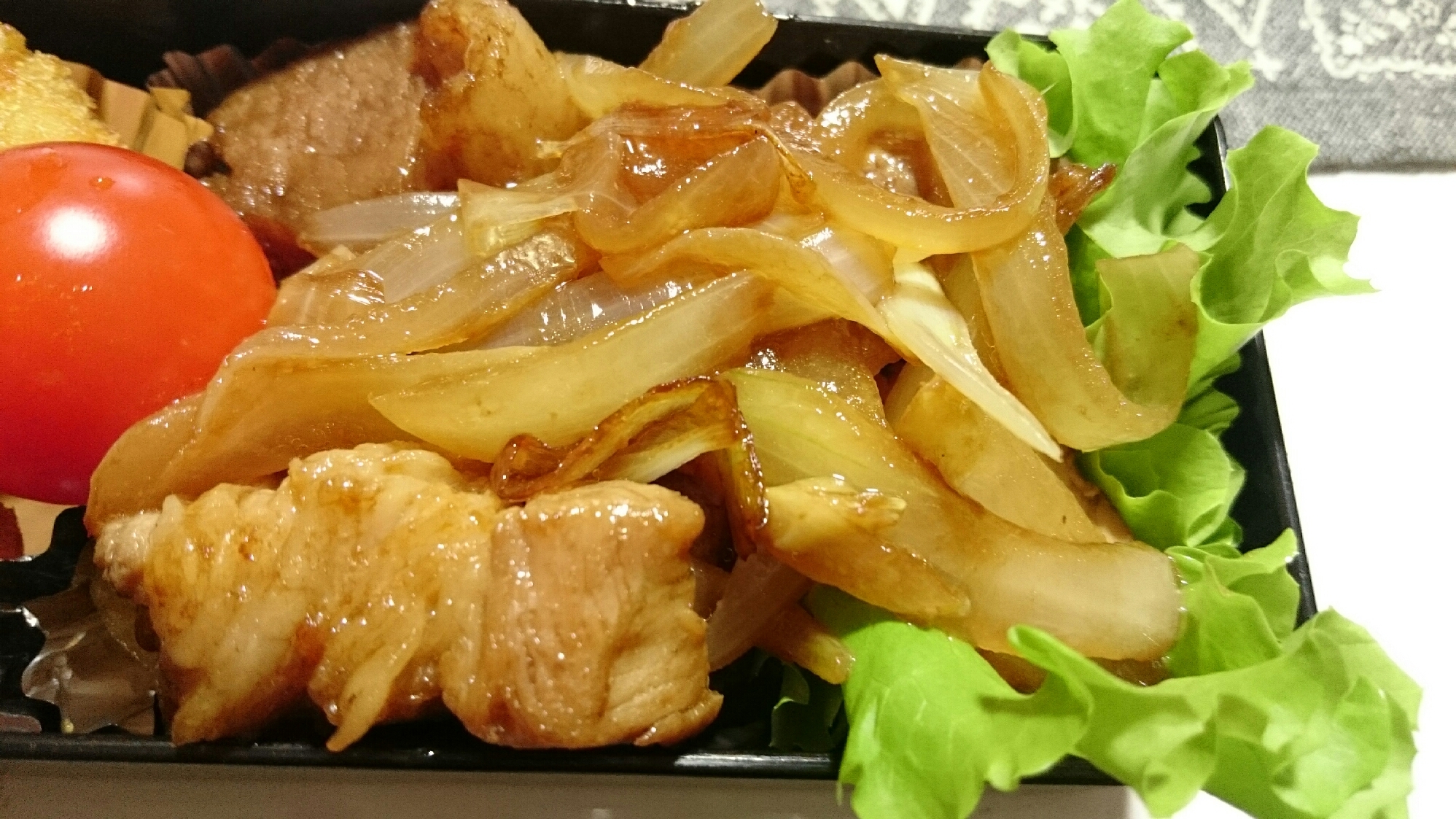 ストウブDe〜お弁当用豚ロースの簡単ソテー