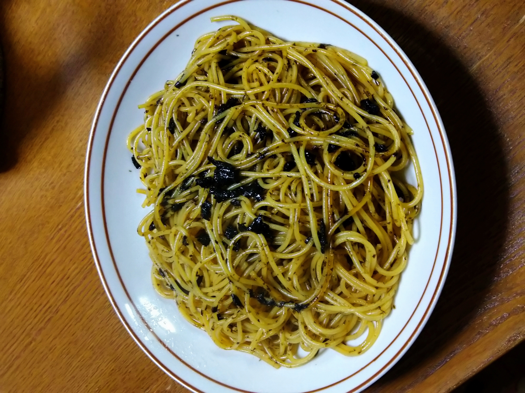 味付け海苔の佃煮パスタ