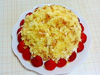 米粉deフルーツミモザケーキ(^O^)