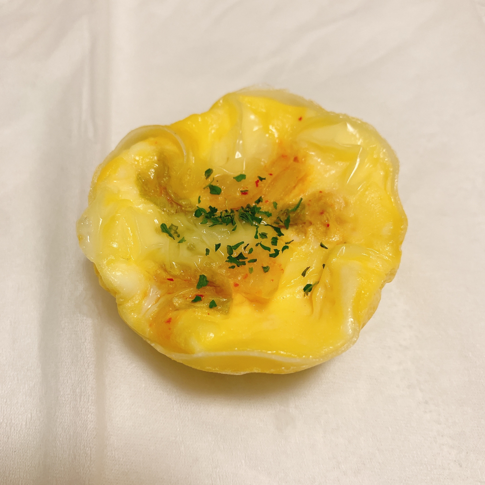 【餃子の皮で】キムチキッシュ