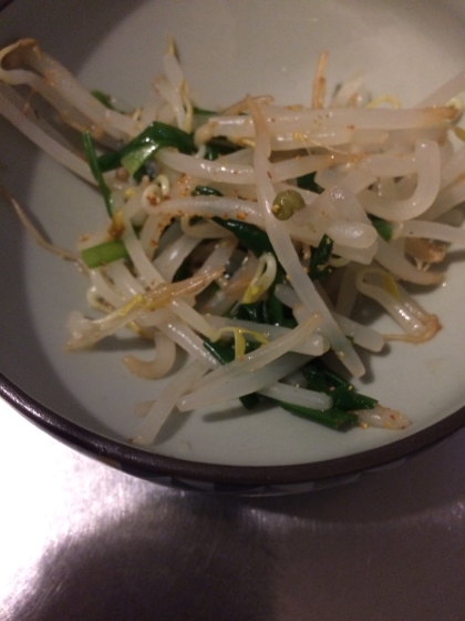 ピリ辛 ニラもやしナムル レシピ 作り方 By こぶた 楽天レシピ ピリ辛 ニラもやしナムル レシピ 作り方 By こぶた 楽天レシピ