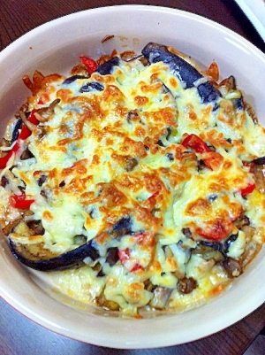 なすとパプリカのチーズ焼き レシピ 作り方 By Makao 楽天レシピ