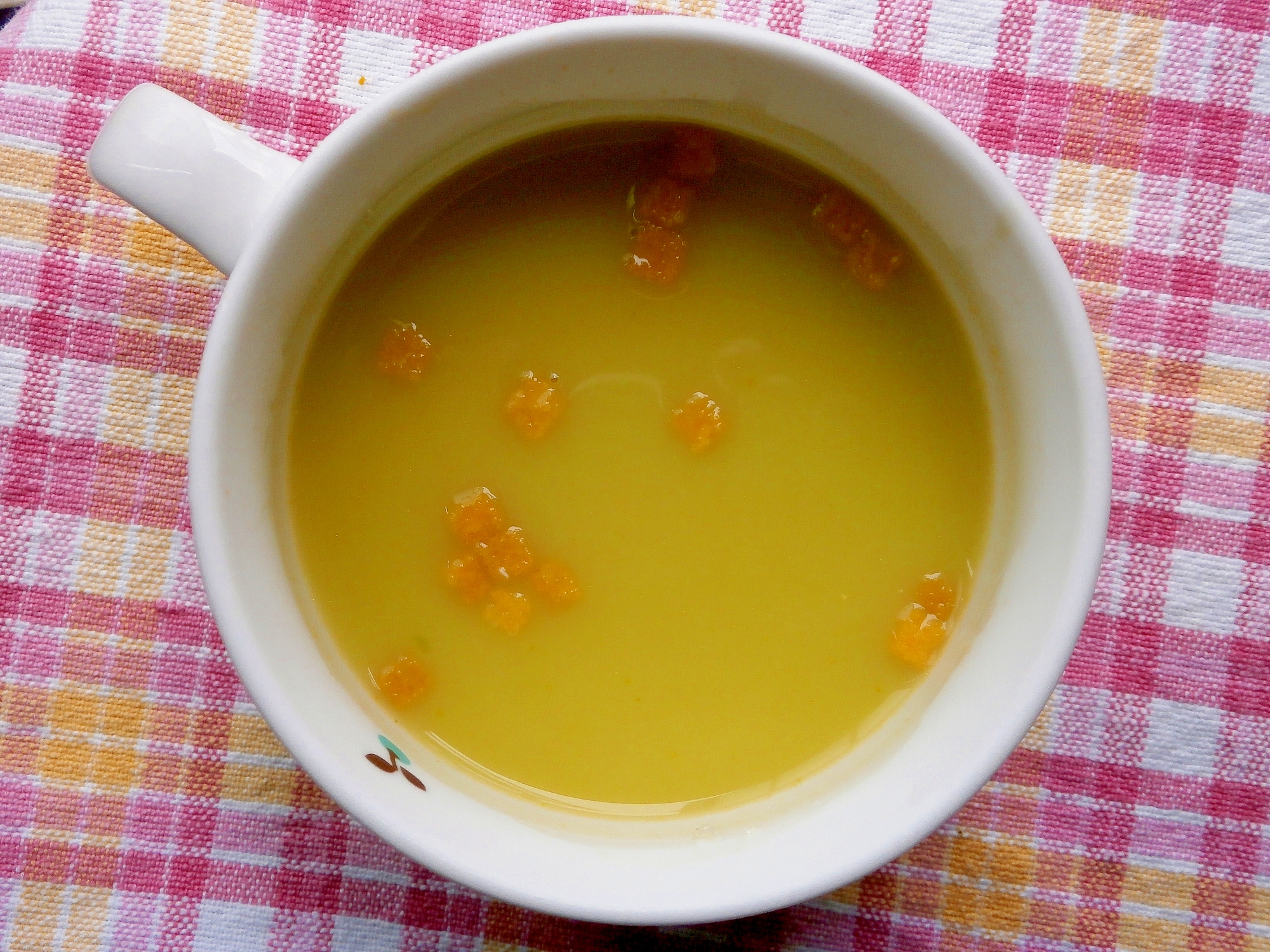 ゴーヤの絞り汁入り☆かぼちゃスープ
