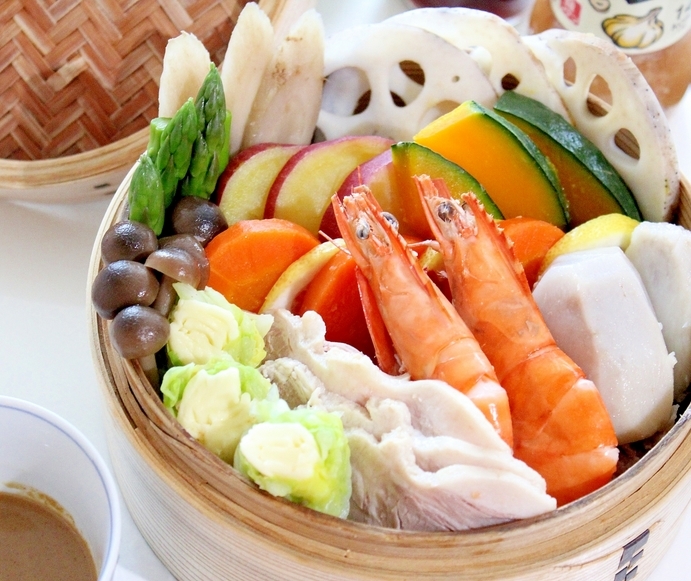 秋野菜の豪華蒸し