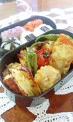 ちくわのはさみ焼きのお弁当　女性向き